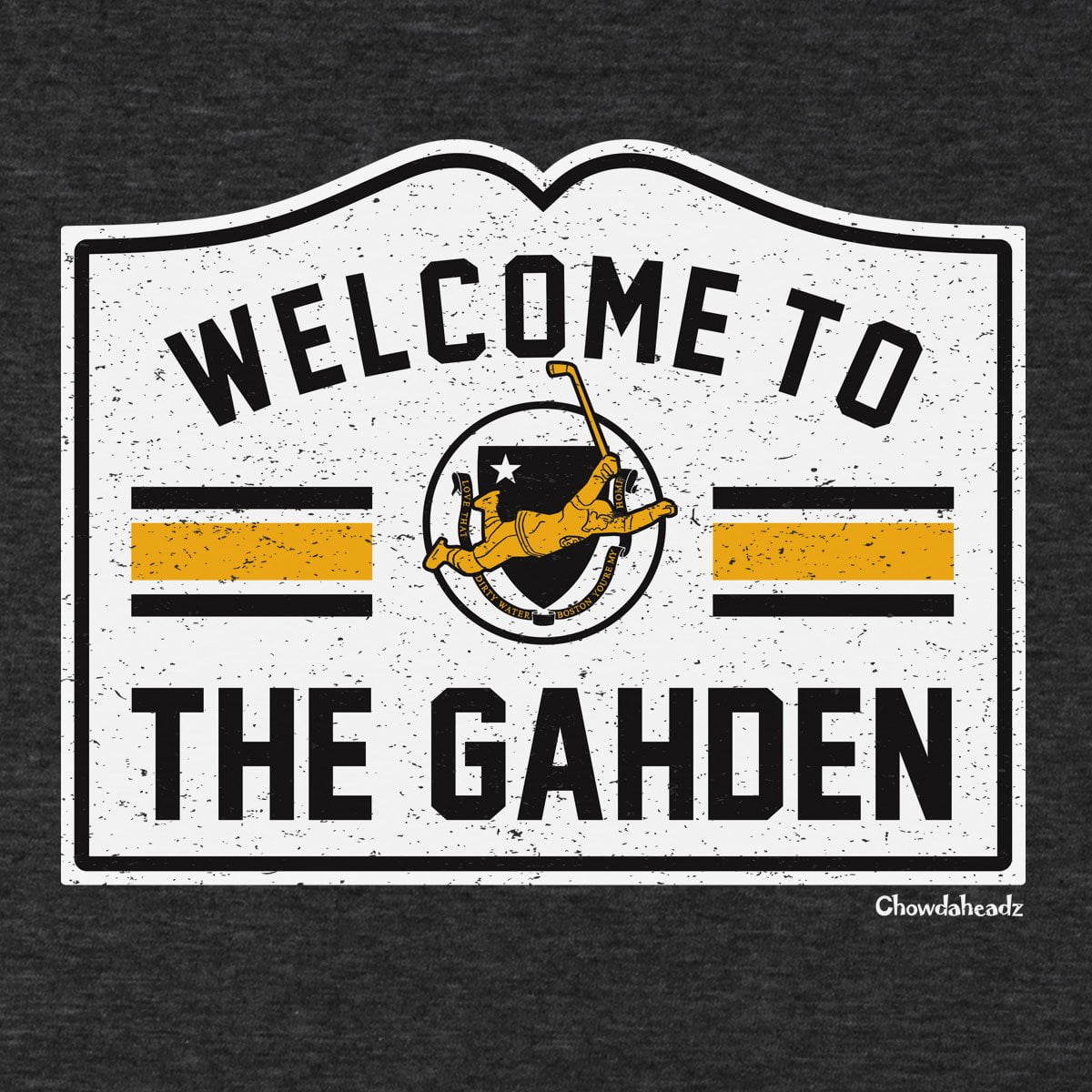 Welcome to the Gahden Hockey Hoodie - Chowdaheadz