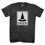 Salem MA Witch Hat Sign T-Shirt - Chowdaheadz