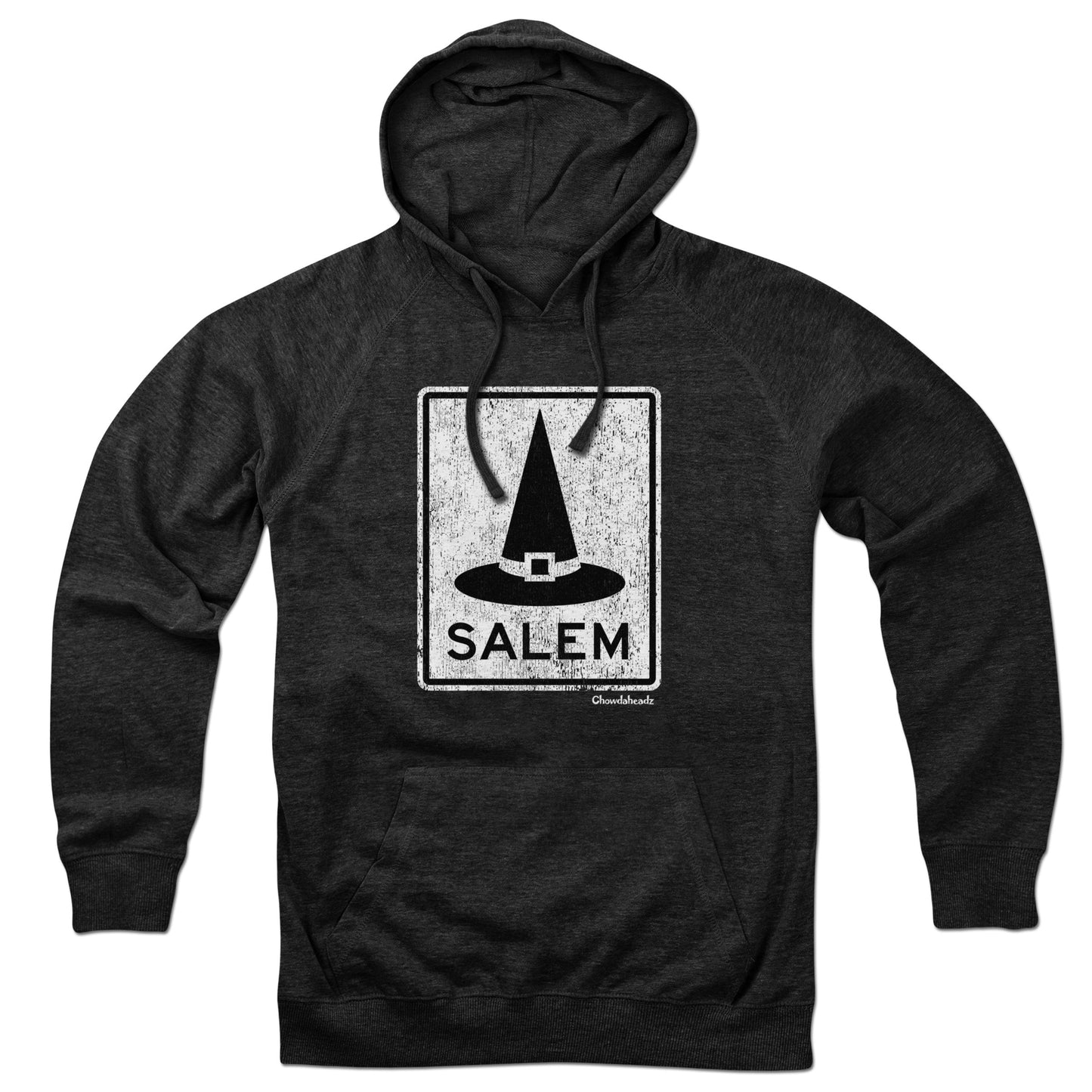 Salem MA Witch Hat Sign Hoodie - Chowdaheadz