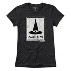 Salem MA Witch Hat Sign T-Shirt - Chowdaheadz