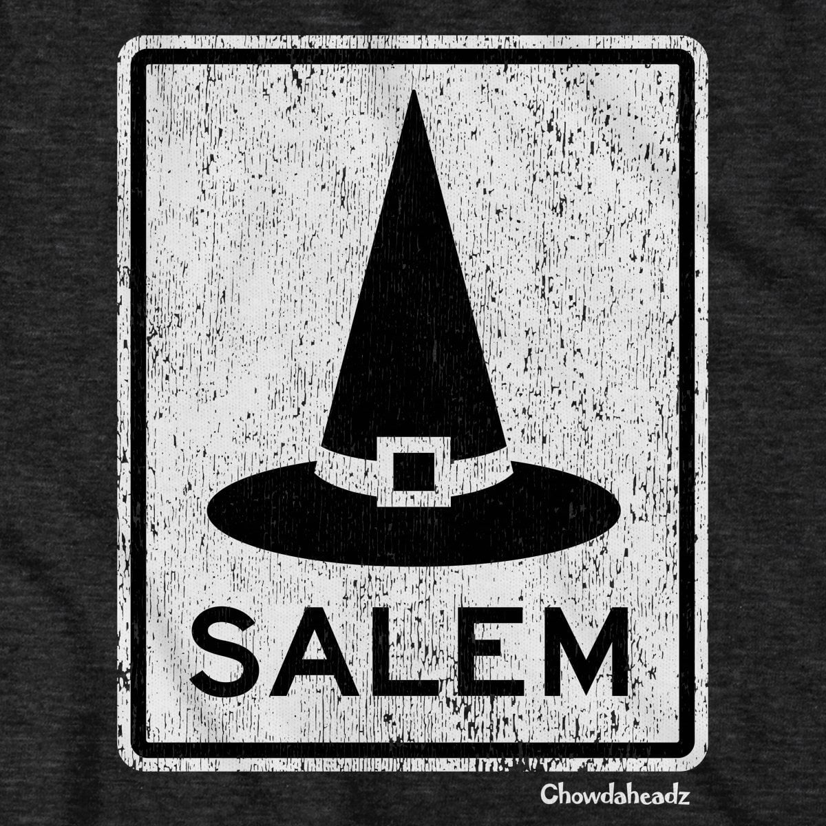 Salem MA Witch Hat Sign Hoodie - Chowdaheadz