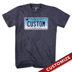 Custom Connecticut License Plate T-Shirt - Chowdaheadz