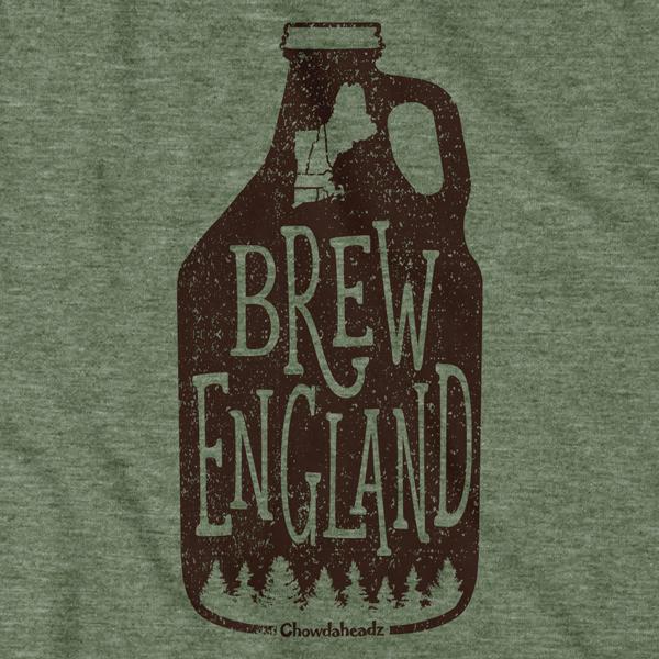 Brew England Growler T-Shirt - Chowdaheadz