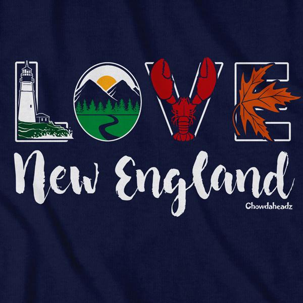 Lifestyle Love New England T-Shirt - Chowdaheadz