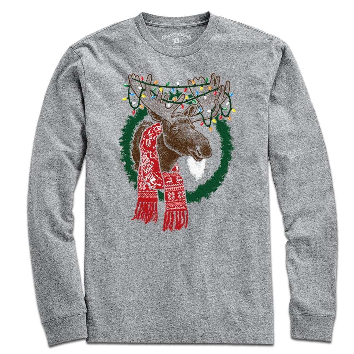 Merry Christmoose Holiday T-Shirt - Chowdaheadz