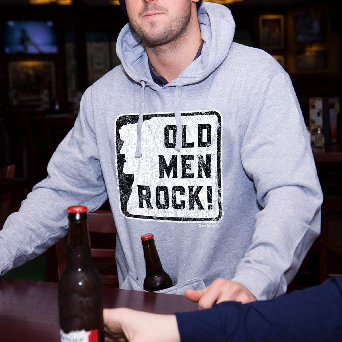 Old Men Rock Tailgater Hoodie - Chowdaheadz