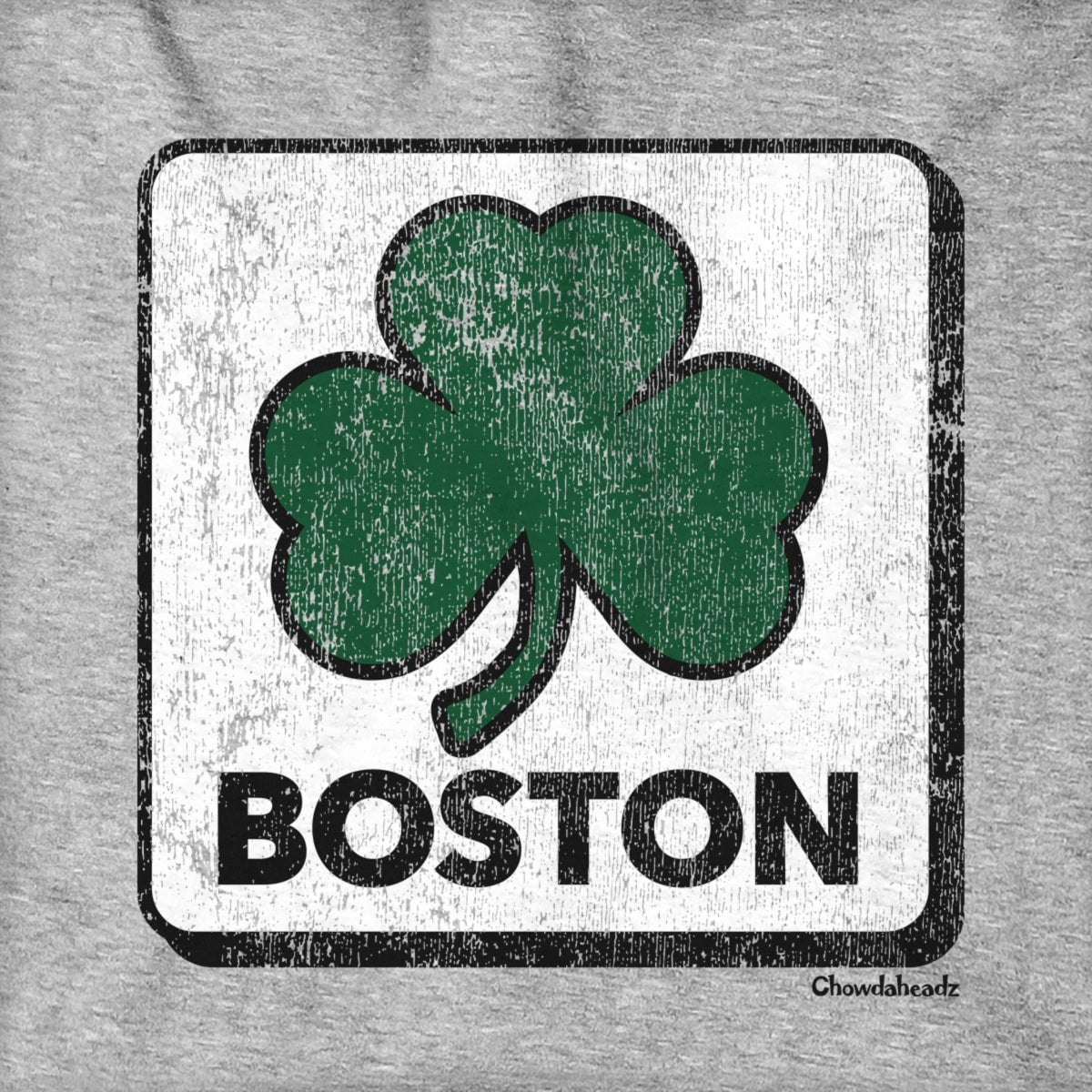 Vintage Shamrock Sign Hoodie - Chowdaheadz