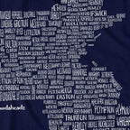 Massachusetts Cities & Towns T-Shirt - Chowdaheadz
