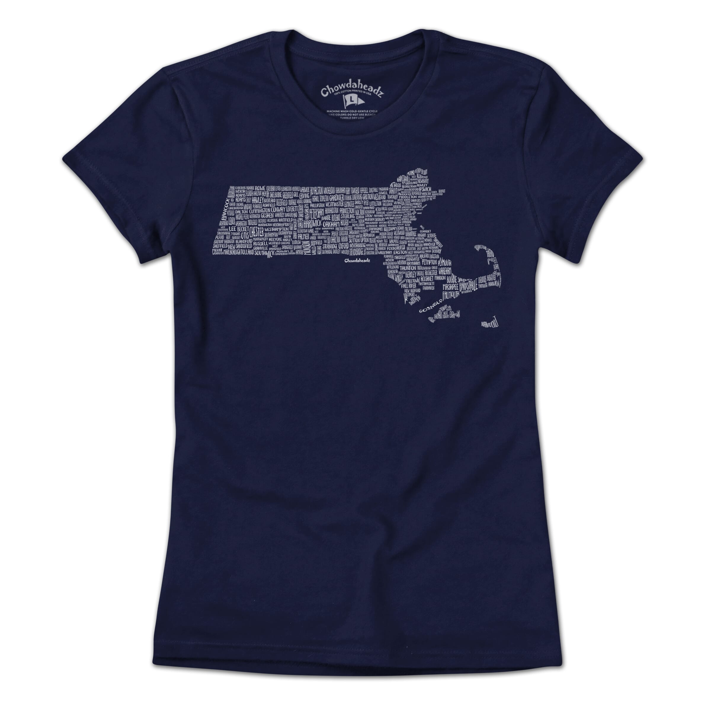Massachusetts Cities & Towns T-Shirt - Chowdaheadz