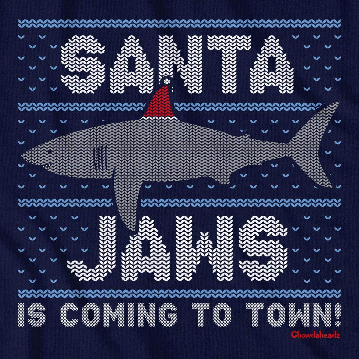 Santa Jaws Holiday T-Shirt - Chowdaheadz