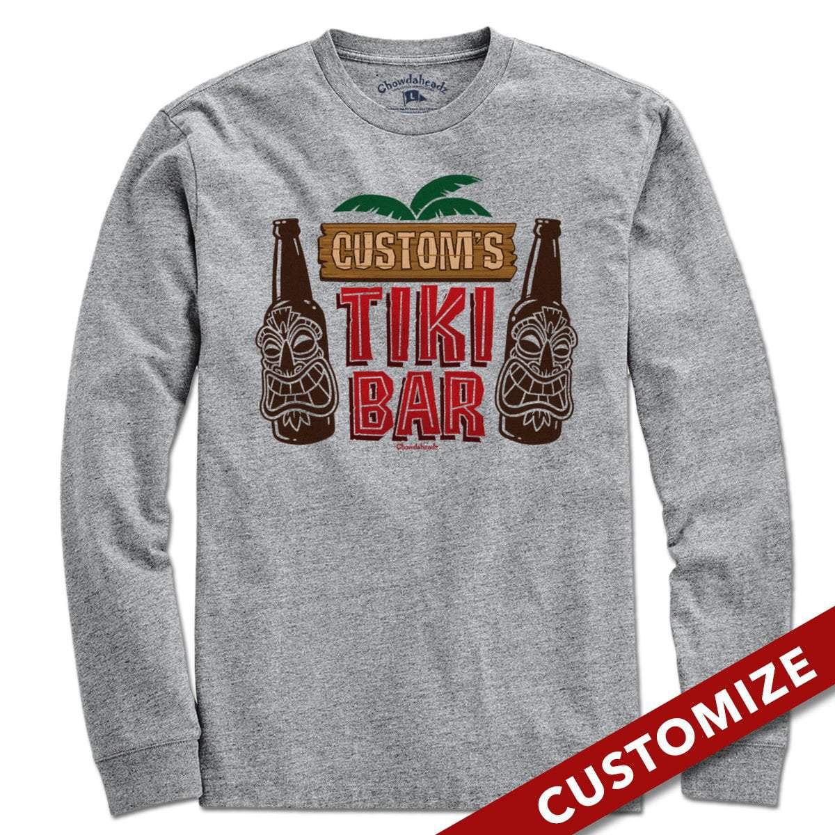 Custom Name's Tiki Bar T-Shirt - Chowdaheadz