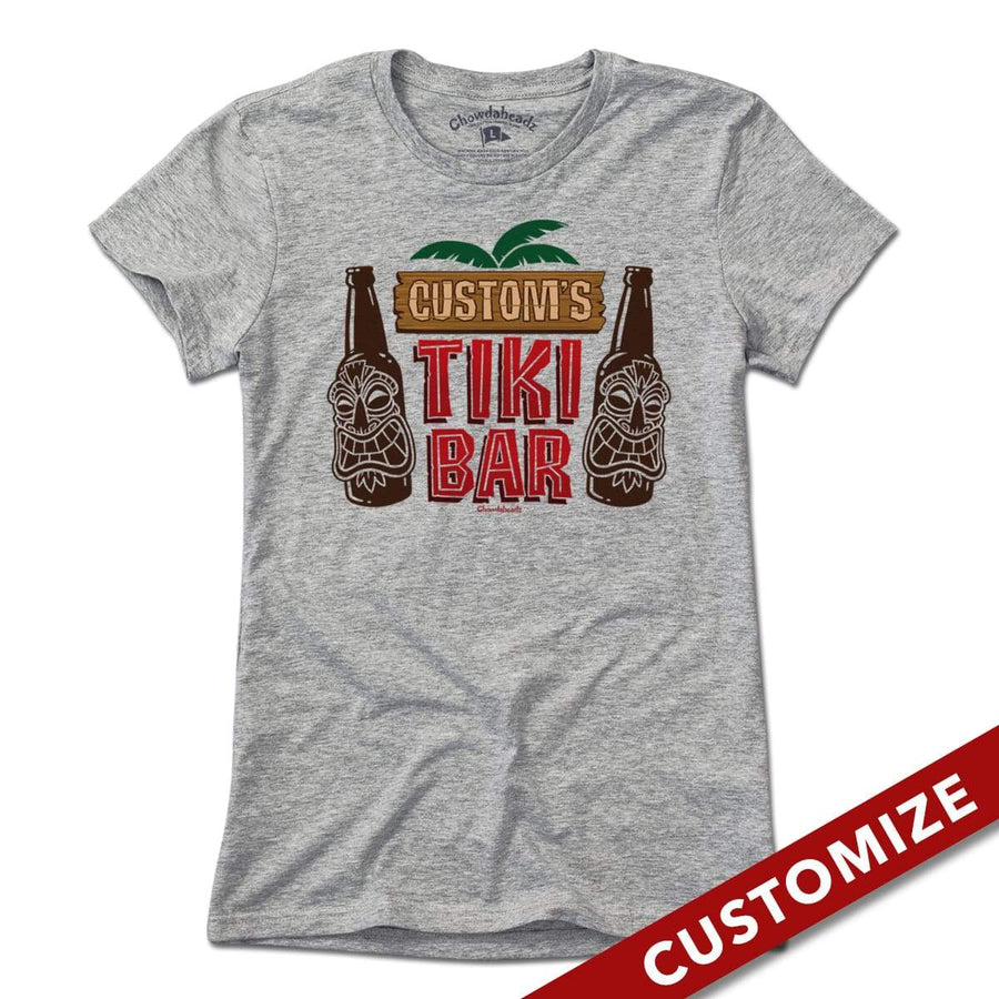 Custom Name's Tiki Bar T-Shirt - Chowdaheadz