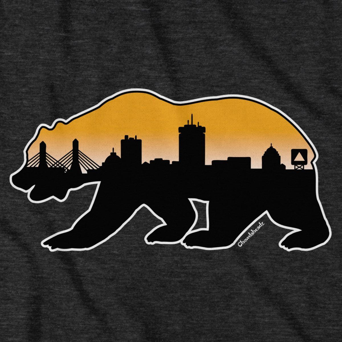 Boston Bear Skyline T-Shirt - Chowdaheadz