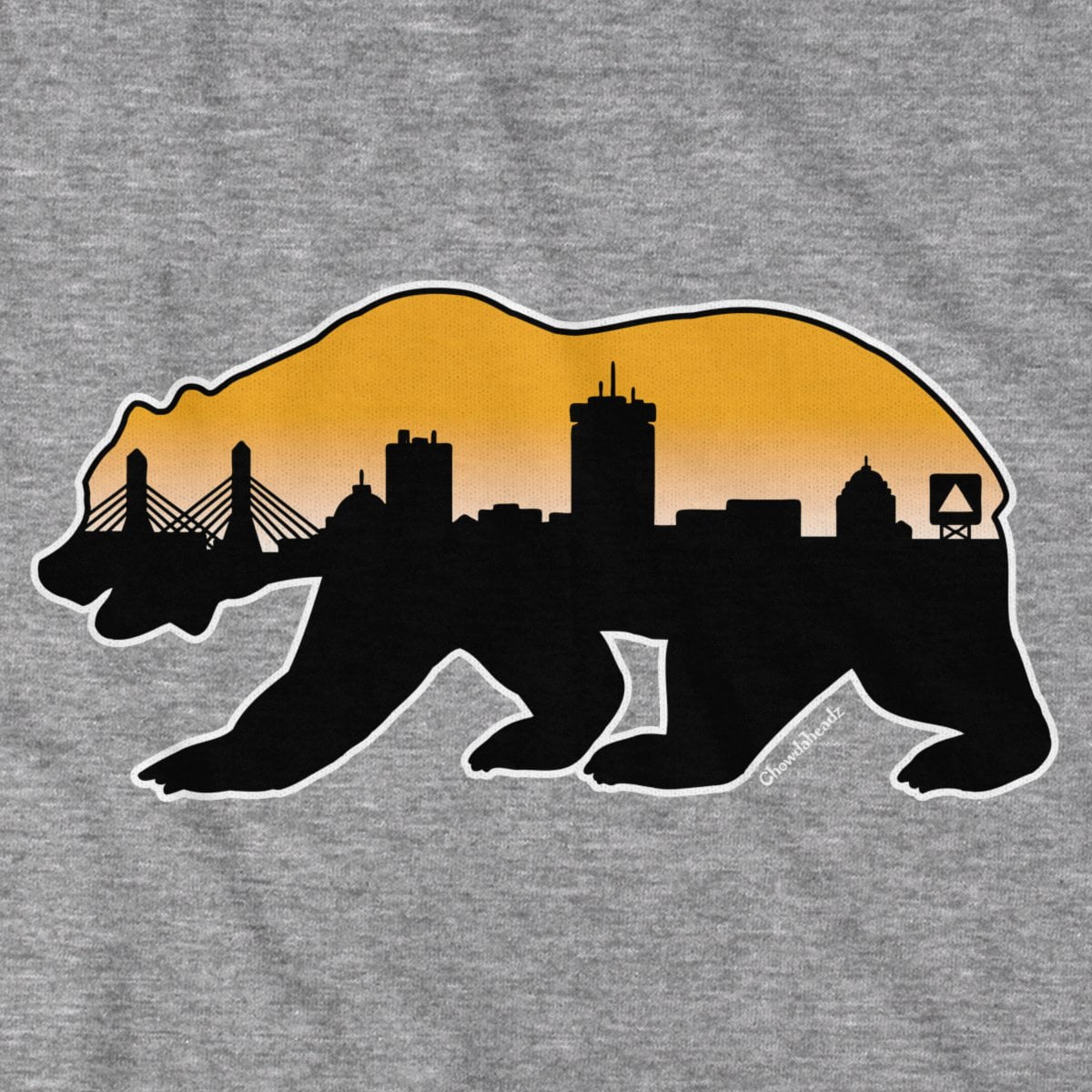 Boston Bear Skyline T-Shirt - Chowdaheadz