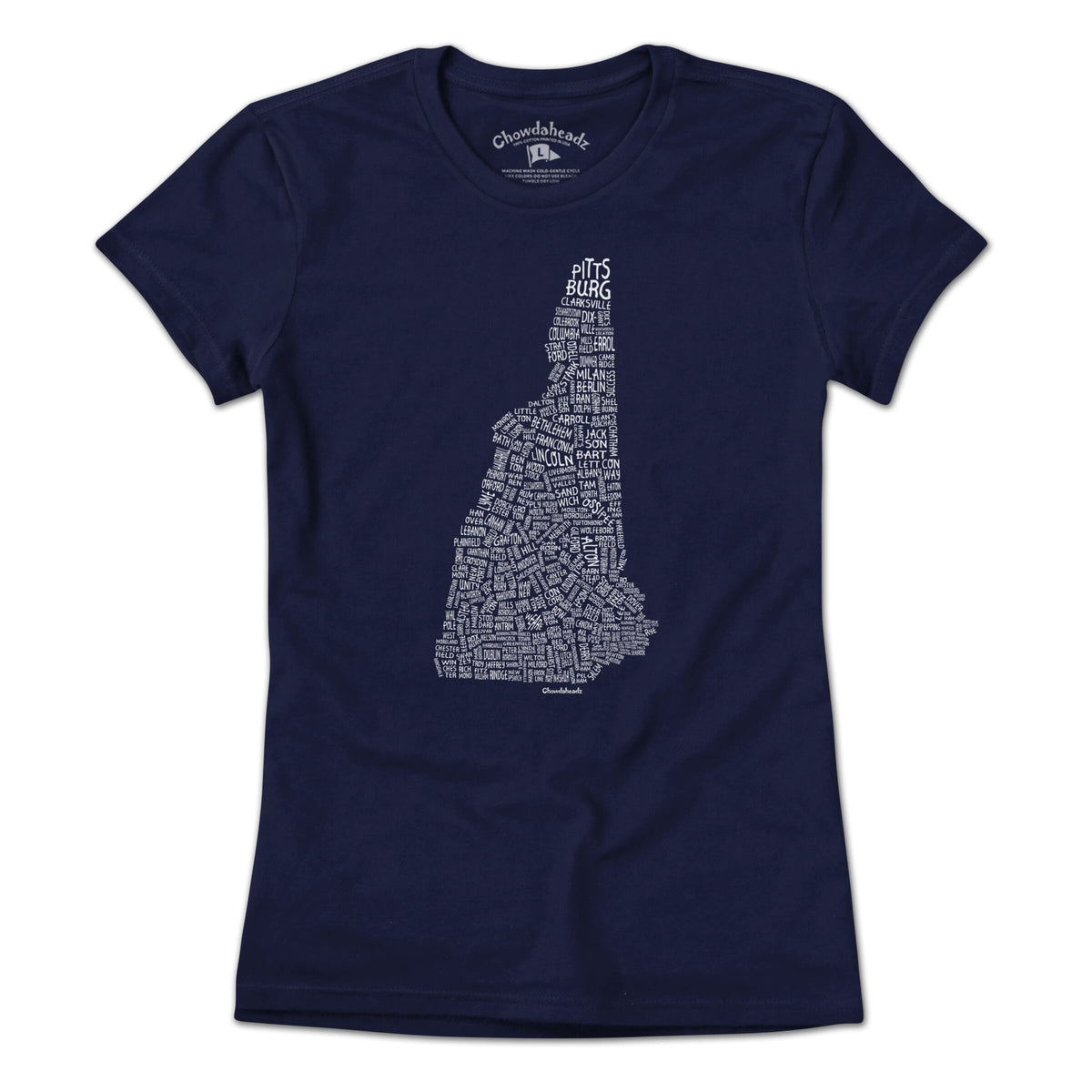 New Hampshire Cities & Towns T-Shirt - Chowdaheadz