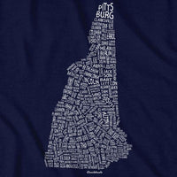 New Hampshire Cities & Towns T-Shirt - Chowdaheadz