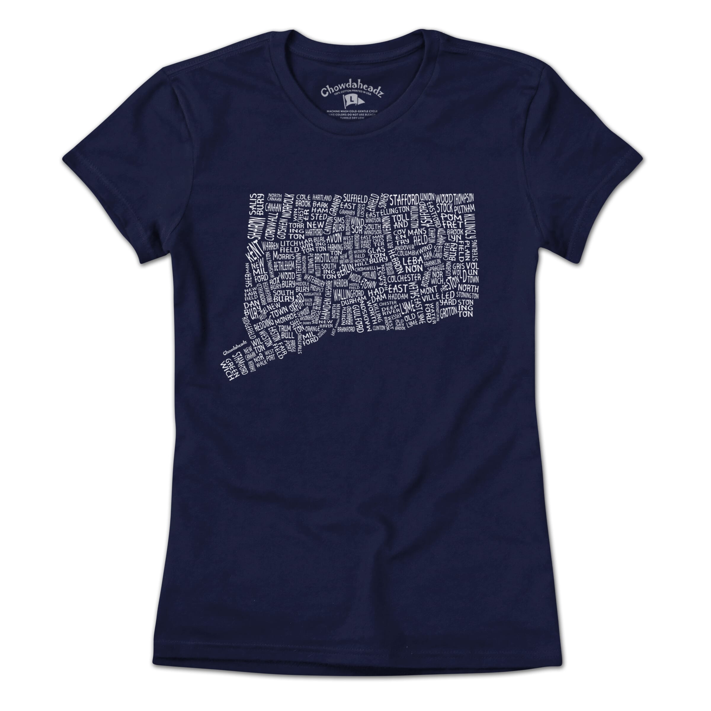 Connecticut Cities & Towns T-Shirt - Chowdaheadz