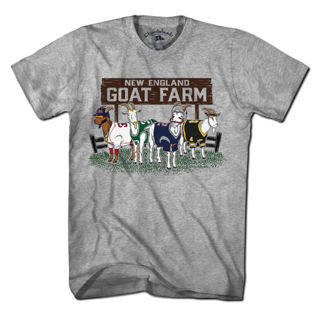 New England GOAT Farm T-Shirt - Chowdaheadz