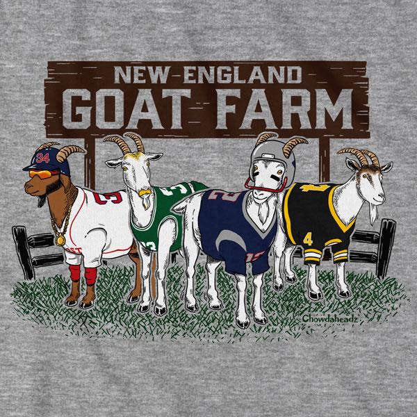 New England GOAT Farm T-Shirt - Chowdaheadz