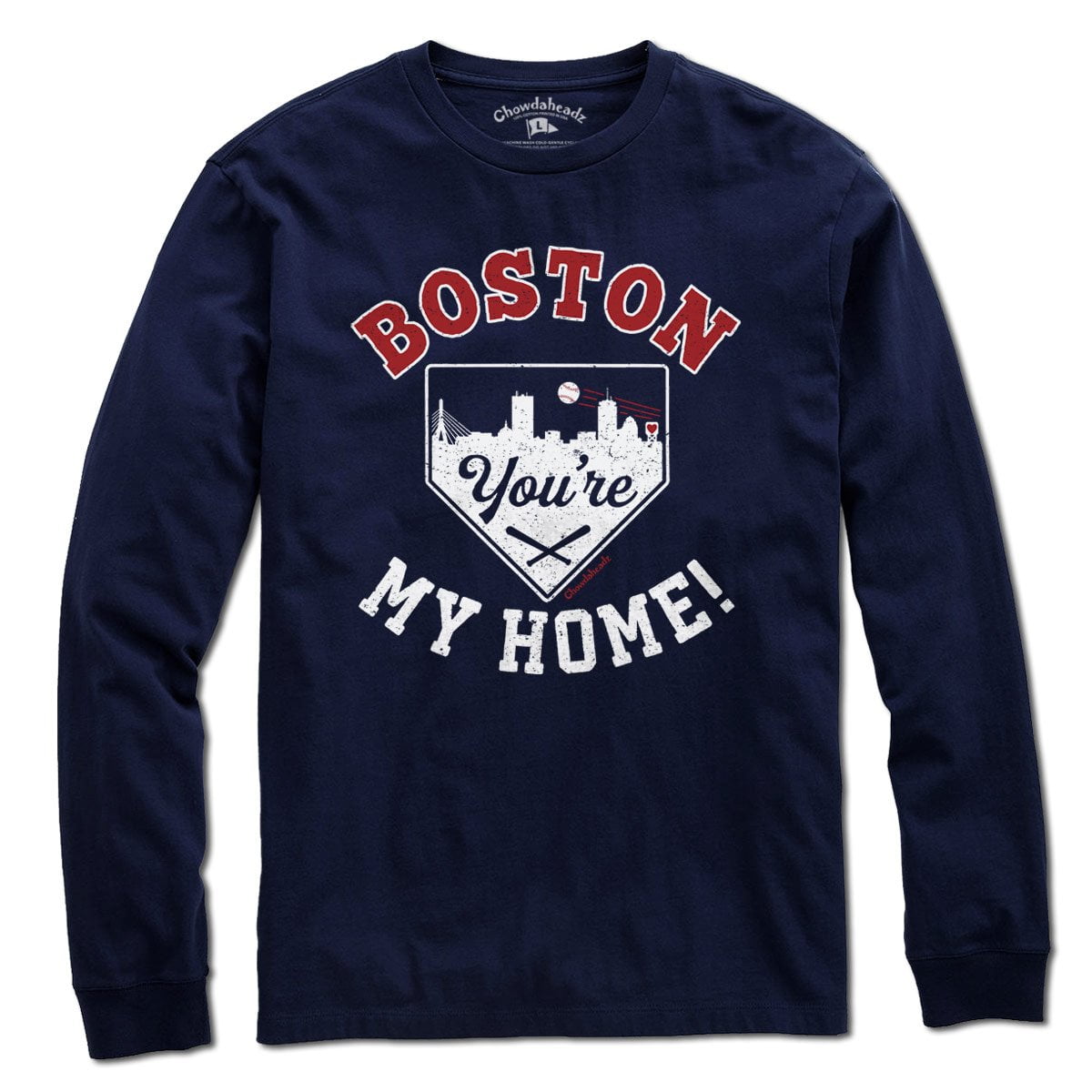 Boston Home Plate T-Shirt - Chowdaheadz