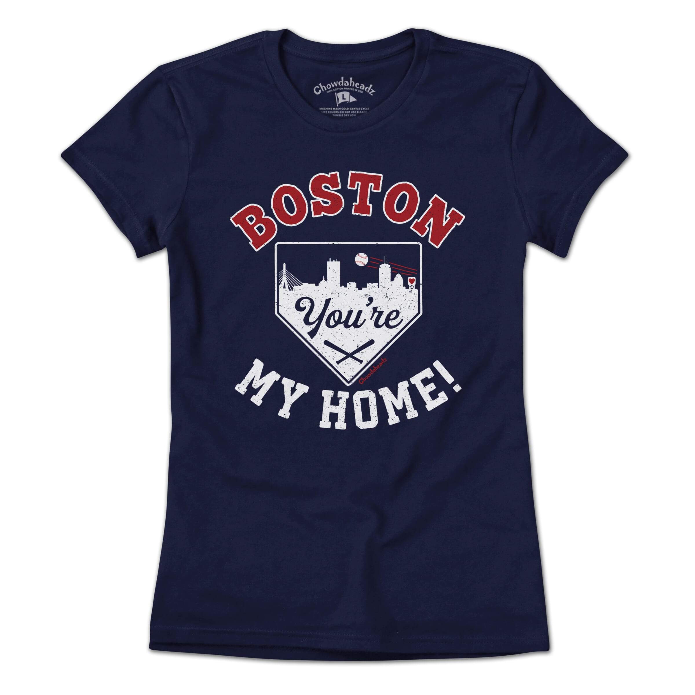 Boston Home Plate T-Shirt - Chowdaheadz
