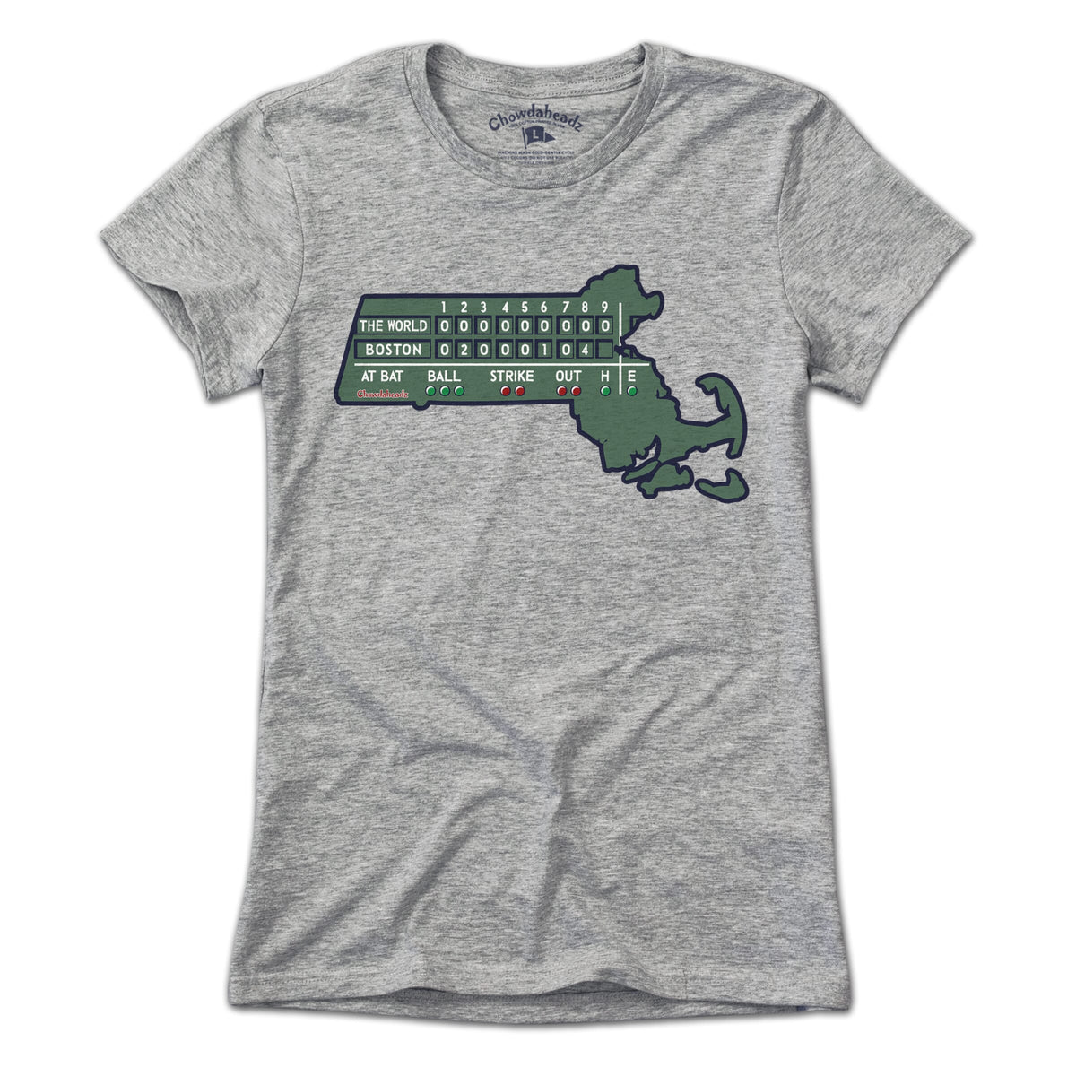 Massachusetts Scoreboard T-Shirt - Chowdaheadz