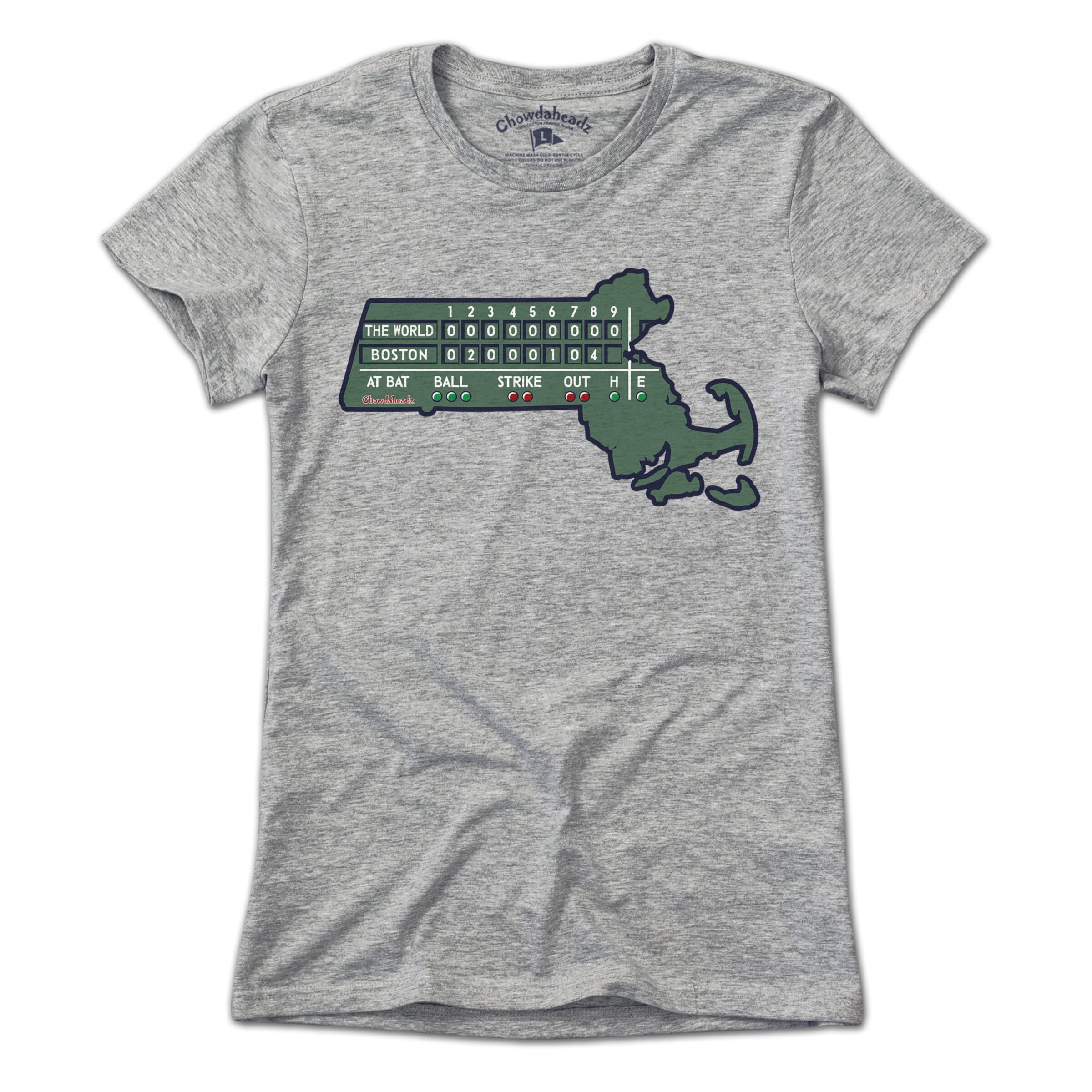 Massachusetts Scoreboard T-Shirt - Chowdaheadz