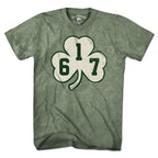 Distressed 617 Shamrock T-Shirt - Chowdaheadz
