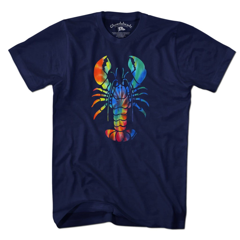 Tie Dye Lobstah T-Shirt — tee flat lay