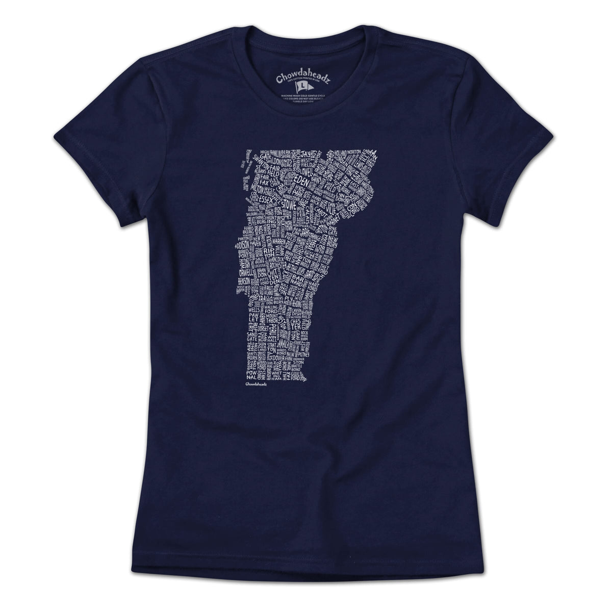 Vermont Cities & Towns T-Shirt - Chowdaheadz