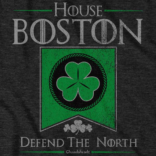 House Boston Shamrock Banner T-shirt - Chowdaheadz