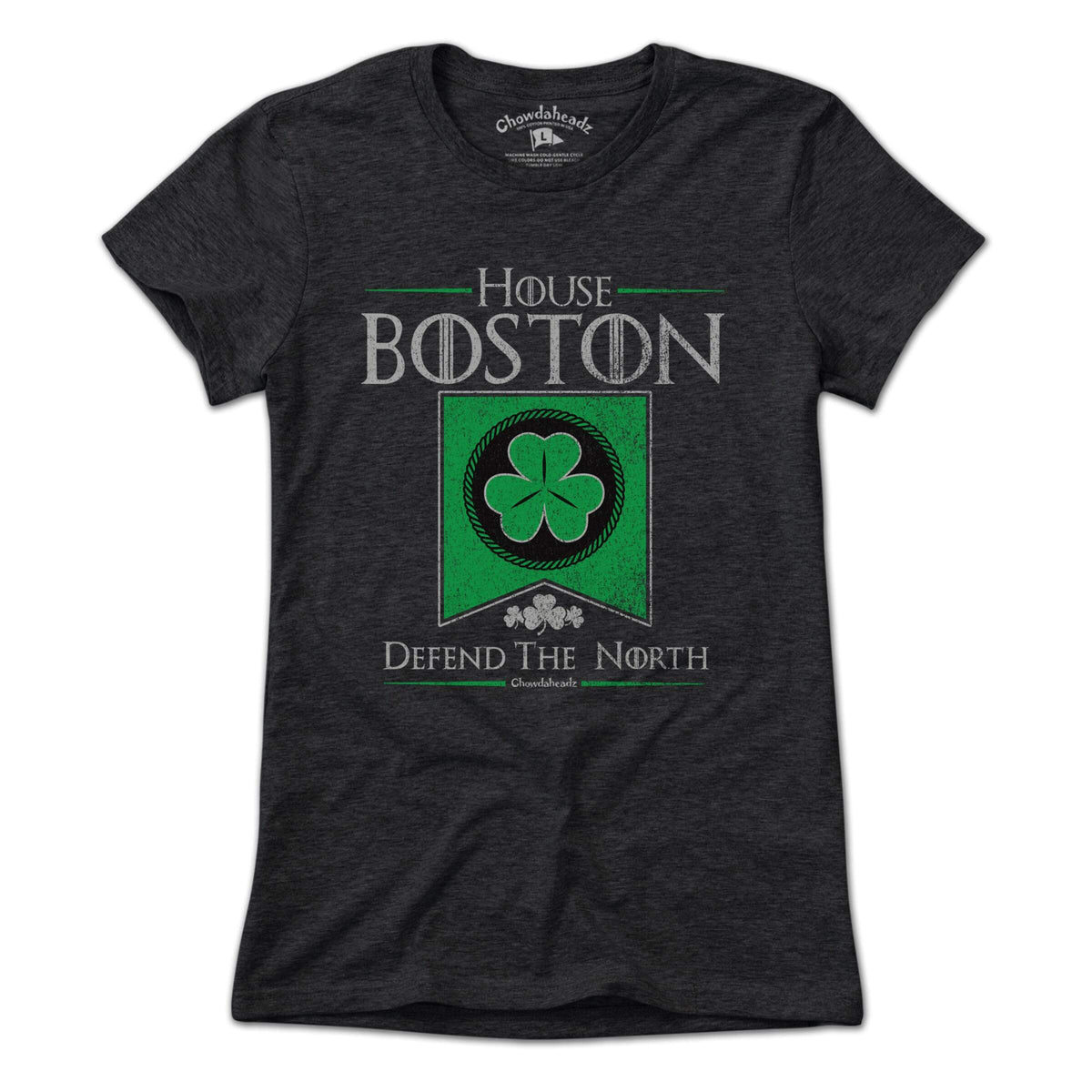 House Boston Shamrock Banner T-shirt - Chowdaheadz