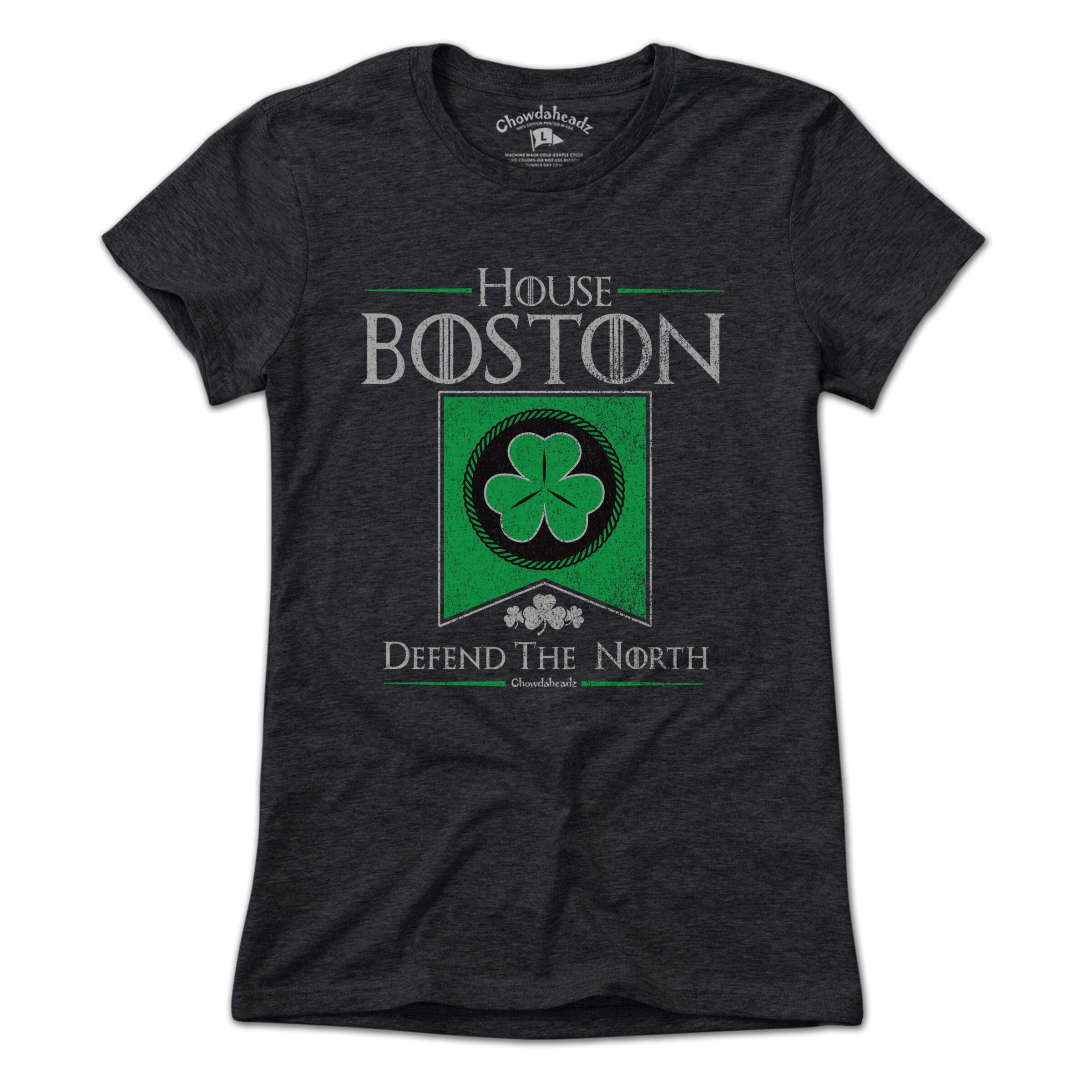 House Boston Shamrock Banner T-shirt - Chowdaheadz
