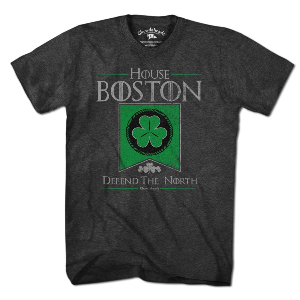House Boston Shamrock Banner T-shirt - Chowdaheadz