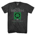 House Boston Shamrock Banner T-shirt - Chowdaheadz