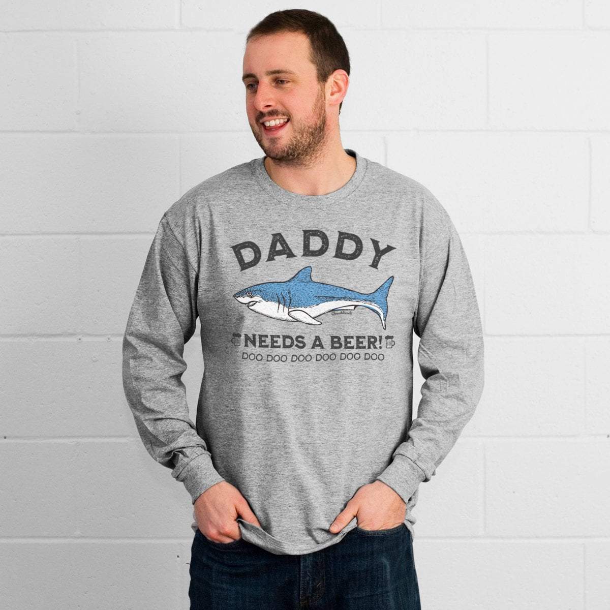 Daddy Shark Needs a Beer T-Shirt - Chowdaheadz