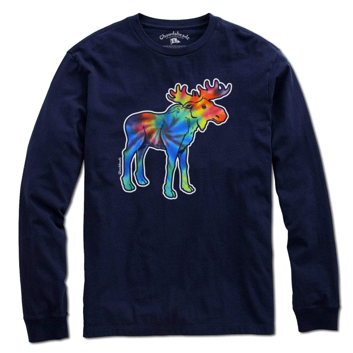 Tie Dye Moose T-shirt - Chowdaheadz