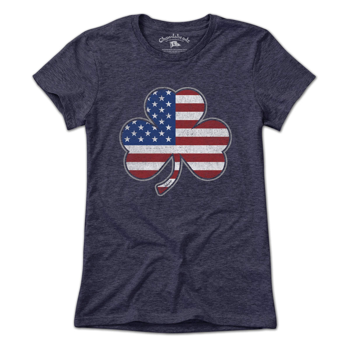 Shamrock Stars & Stripes USA t-shirt in alternate colorway — Irish American gift tee