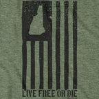 New Hampshire Black Flag T-Shirt - Chowdaheadz