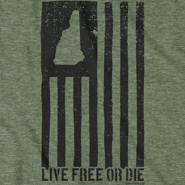 New Hampshire Black Flag T-Shirt - Chowdaheadz