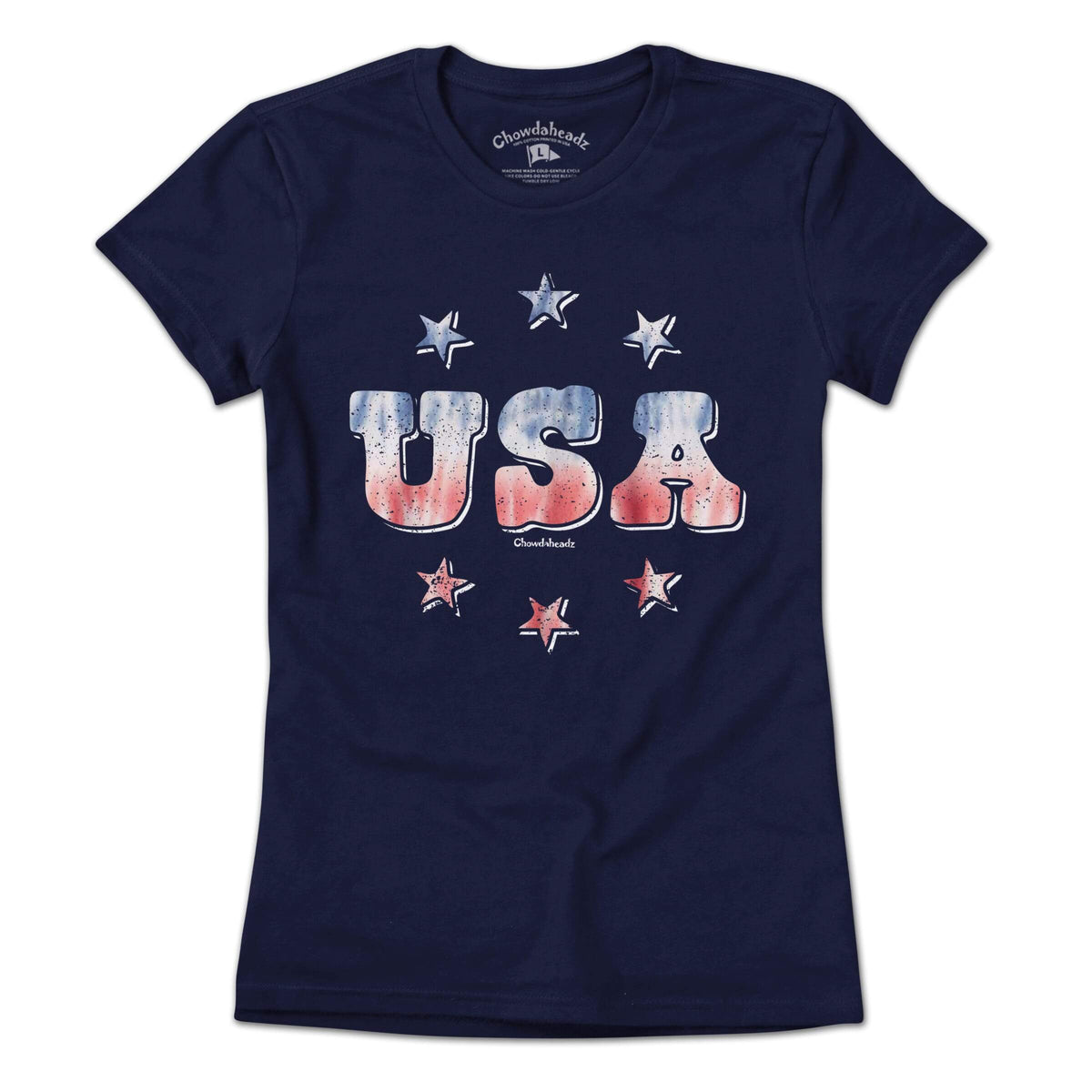 USA Stardom Tie Dye t-shirt in alternate colorway — July 4th funky gift