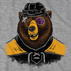 Hockey Grinnin' Bear T-Shirt - Chowdaheadz