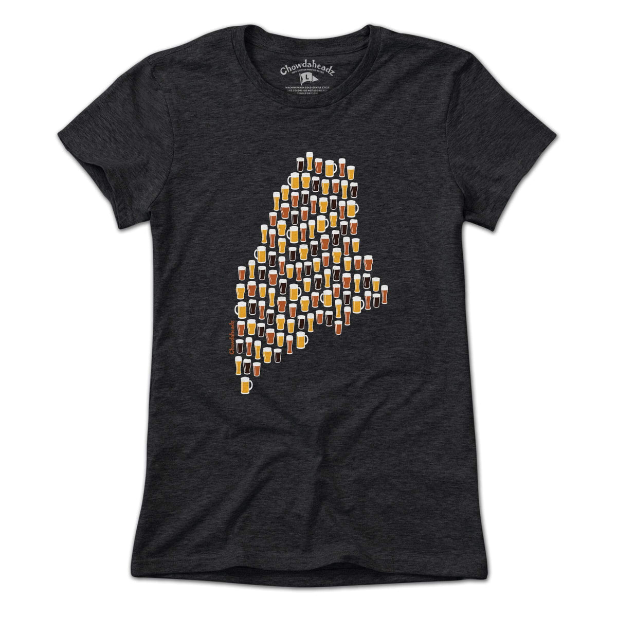 Maine Beer Glasses T-Shirt - Chowdaheadz