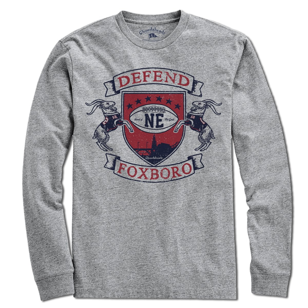 Defend Foxboro Football Shield T-Shirt - Chowdaheadz