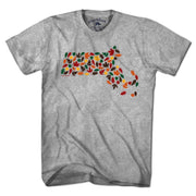 Massachusetts Fall Leaves T-Shirt - Chowdaheadz