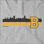 Boston B Black & Gold Sideline Hoodie - Chowdaheadz