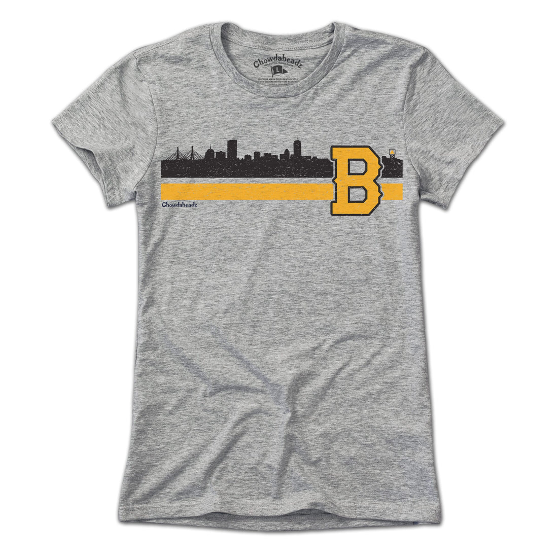 Boston B Black & Gold Sideline T-Shirt - Chowdaheadz