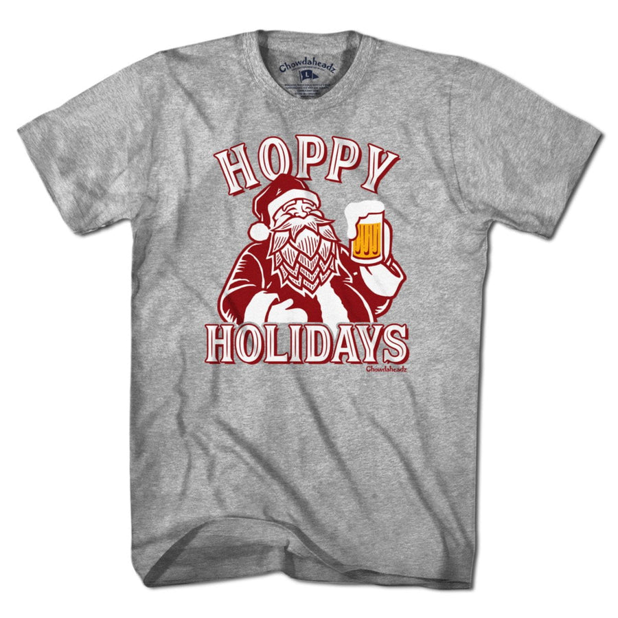 Hoppy Holidays Santa T-Shirt - Chowdaheadz