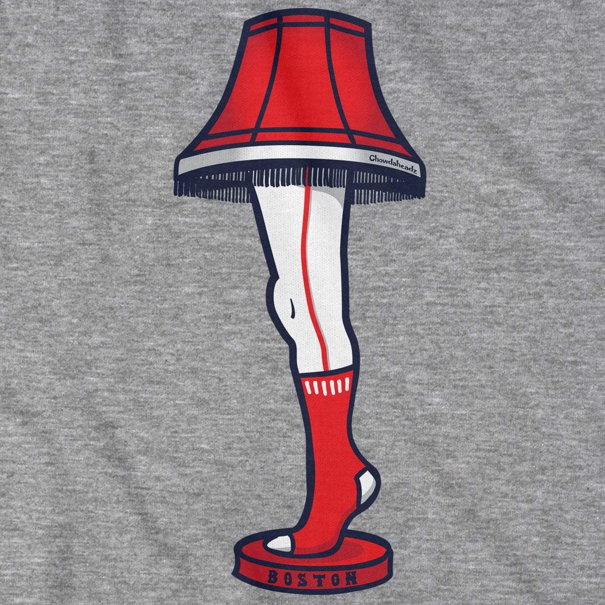 Boston Holiday Leg Lamp T-Shirt - Chowdaheadz