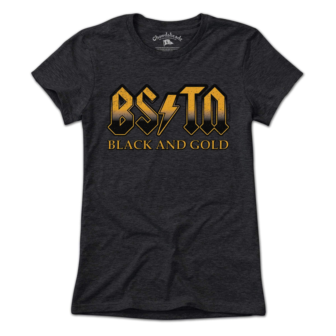 Black & Gold High Voltage T-Shirt - Chowdaheadz